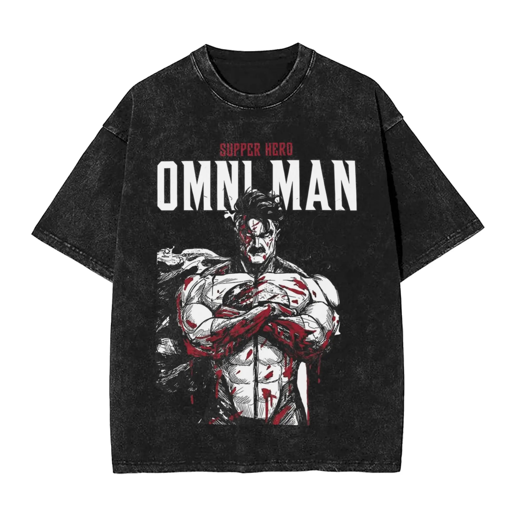 Battle Beast Invincible Comic T Shirt Hip Hop Washed Cotton Oversize T-Shirts Vintage Men Women Streetwear Printed Tee Shirt
