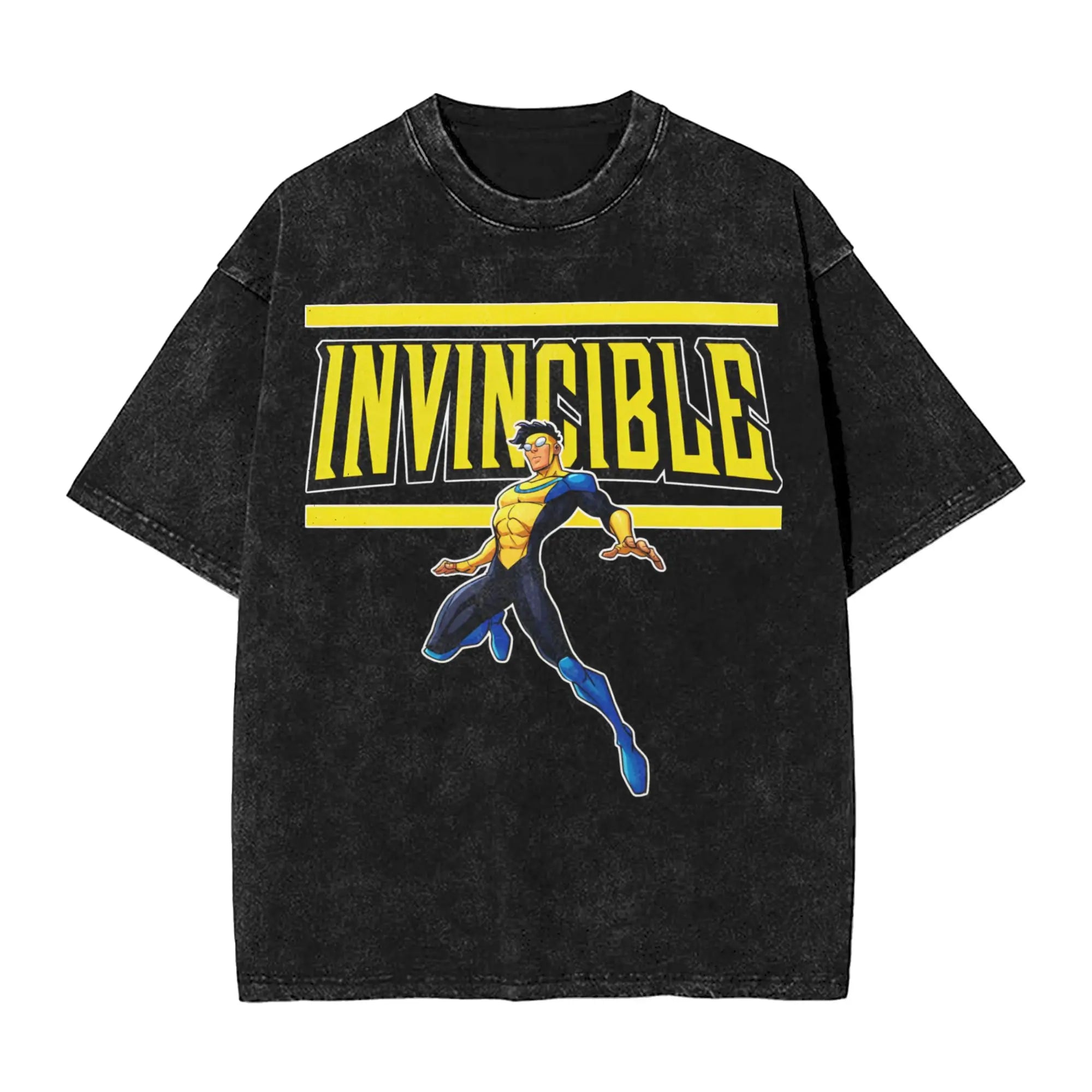 Battle Beast Invincible Comic T Shirt Hip Hop Washed Cotton Oversize T-Shirts Vintage Men Women Streetwear Printed Tee Shirt