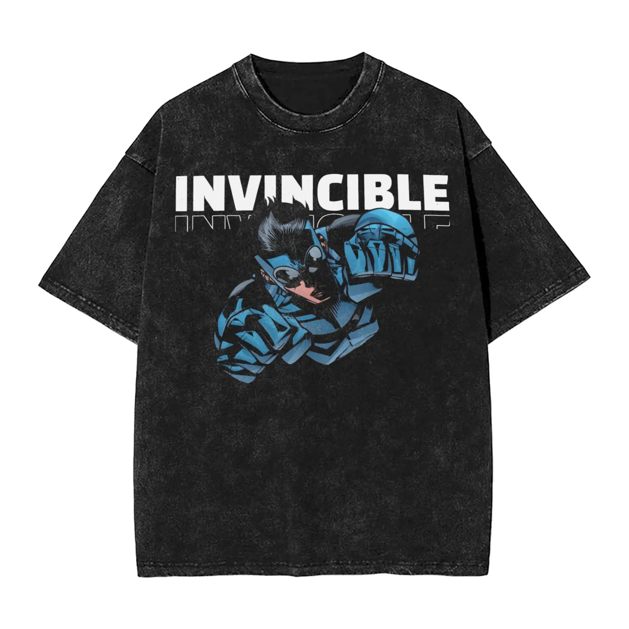 Battle Beast Invincible Comic T Shirt Hip Hop Washed Cotton Oversize T-Shirts Vintage Men Women Streetwear Printed Tee Shirt