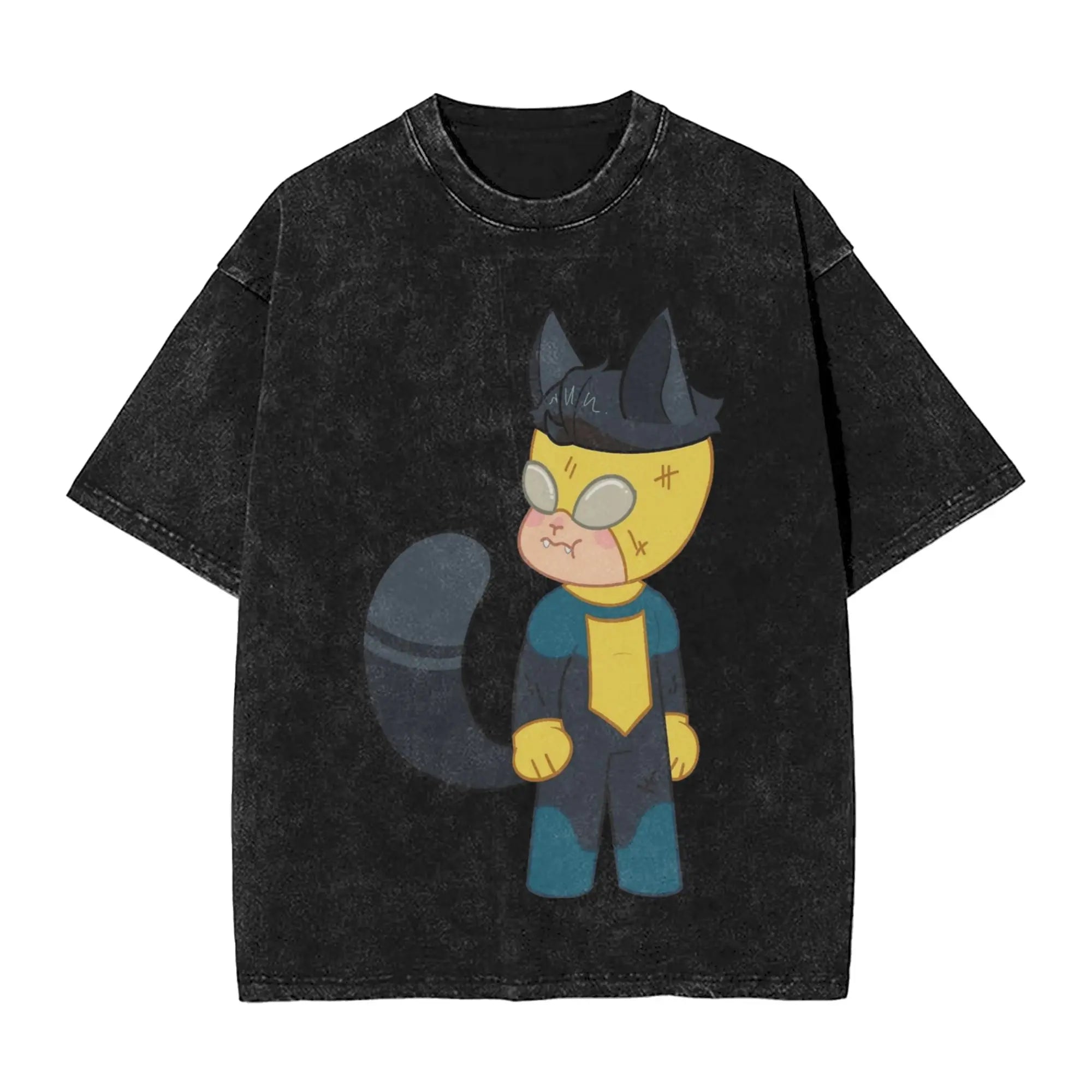 Battle Beast Invincible Comic T Shirt Hip Hop Washed Cotton Oversize T-Shirts Vintage Men Women Streetwear Printed Tee Shirt